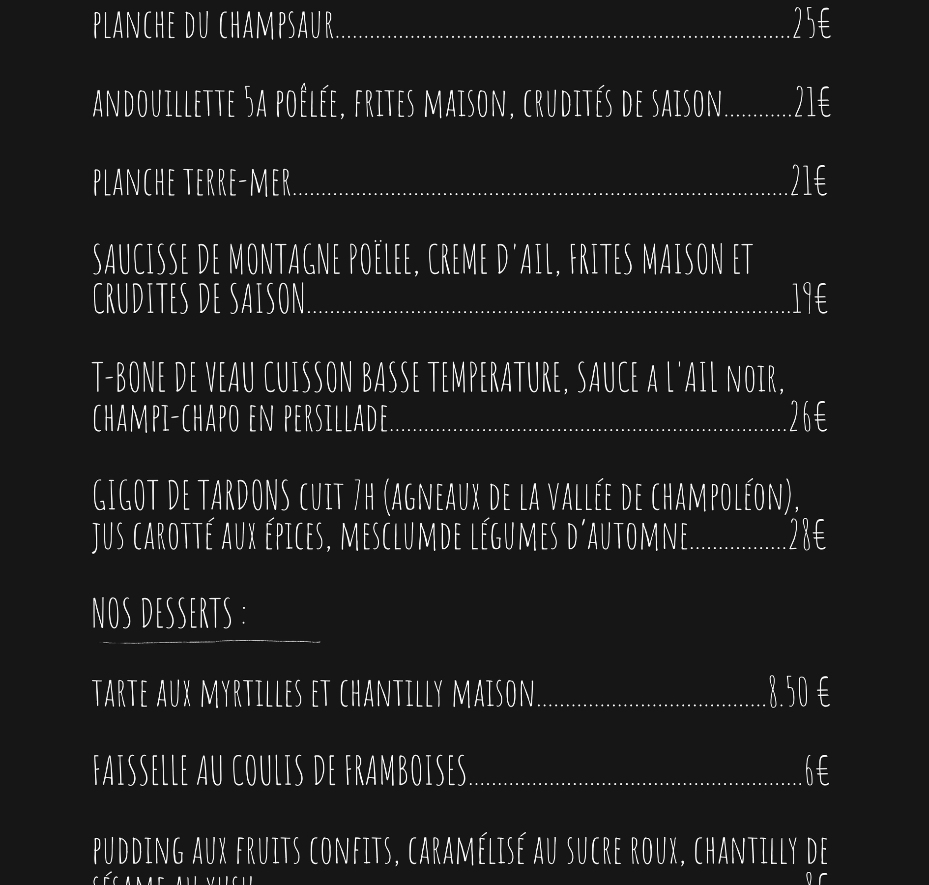 MENU SITE